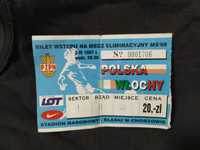 Bilet Polska Włochy 2 kwietnia 1997