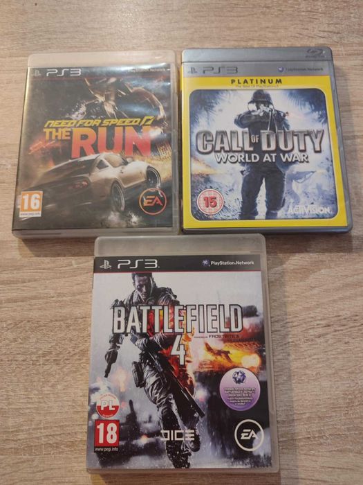 Gry PS3 Battlefield 4 Need for speed the run Call of duty world at war