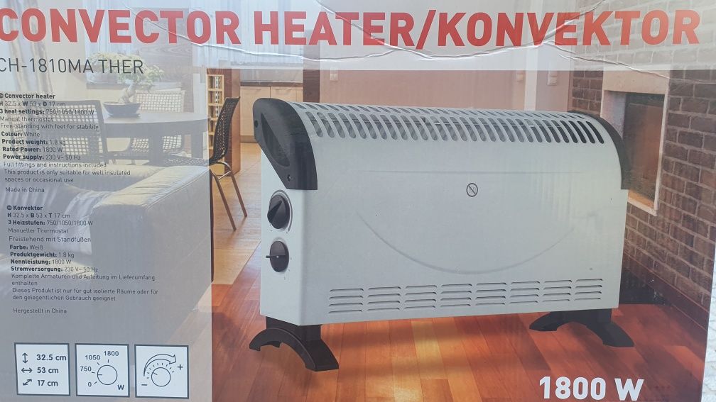 Convector heater/Konvektor Grzejnik 1800w