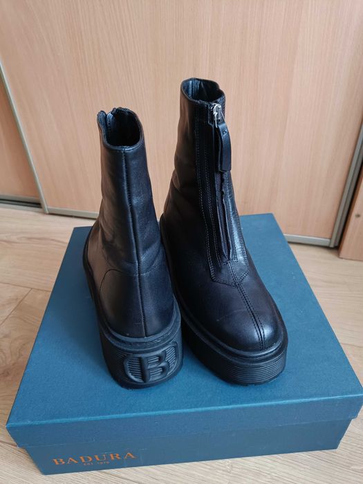 Botki skórzane Badura r.39 NOWE