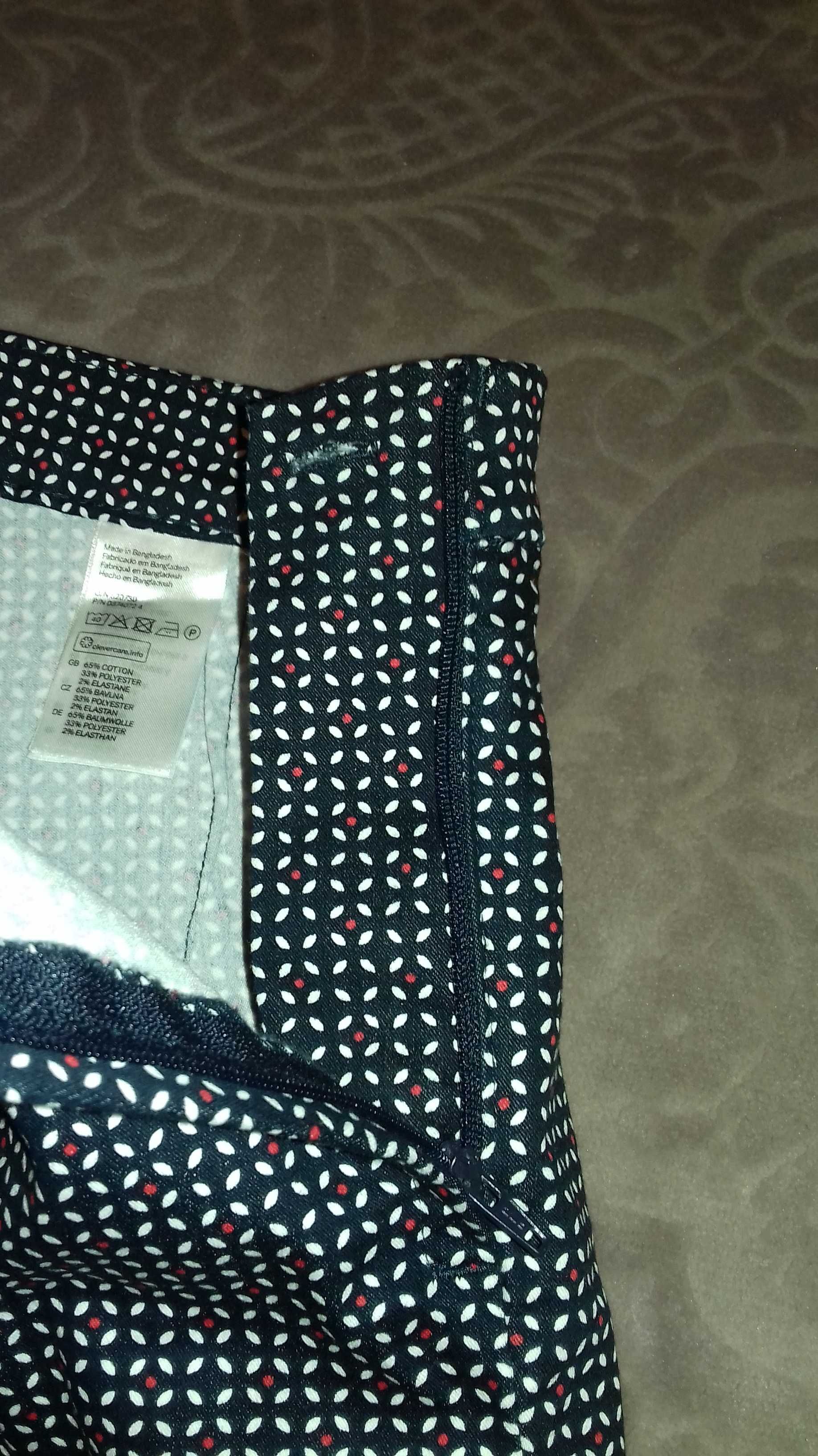 H&M Cygaretki spodnie roz. XS materiał rozciągliwy stan B.DOBRY!