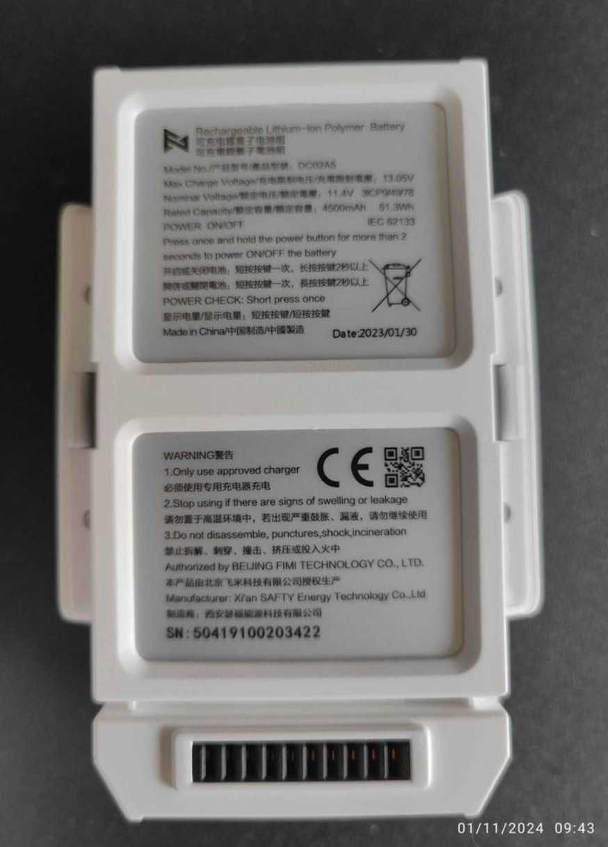 RC Drone Flight Battery Substituição, Novo, 11.4V, 4500mAh, DC02A5