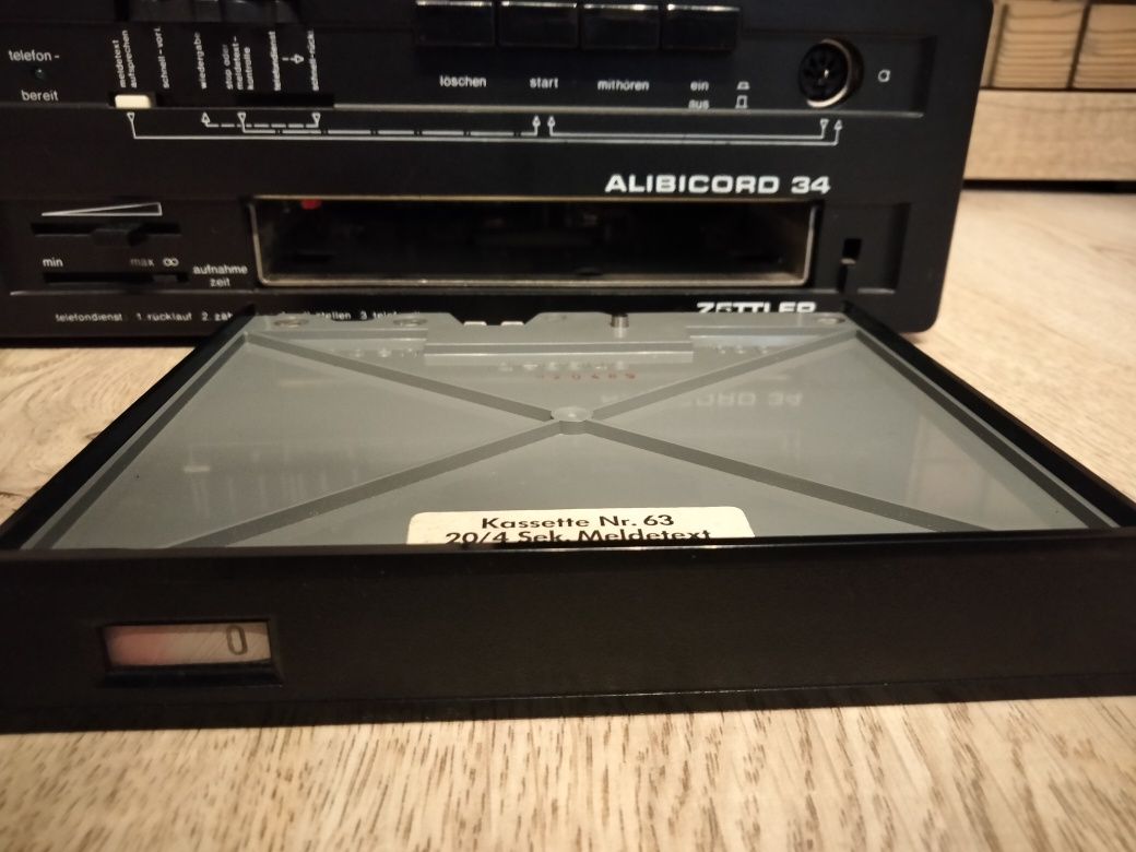 Zettler albicord 34 nagrywacz dużych kaset/automatyczna sekretarka