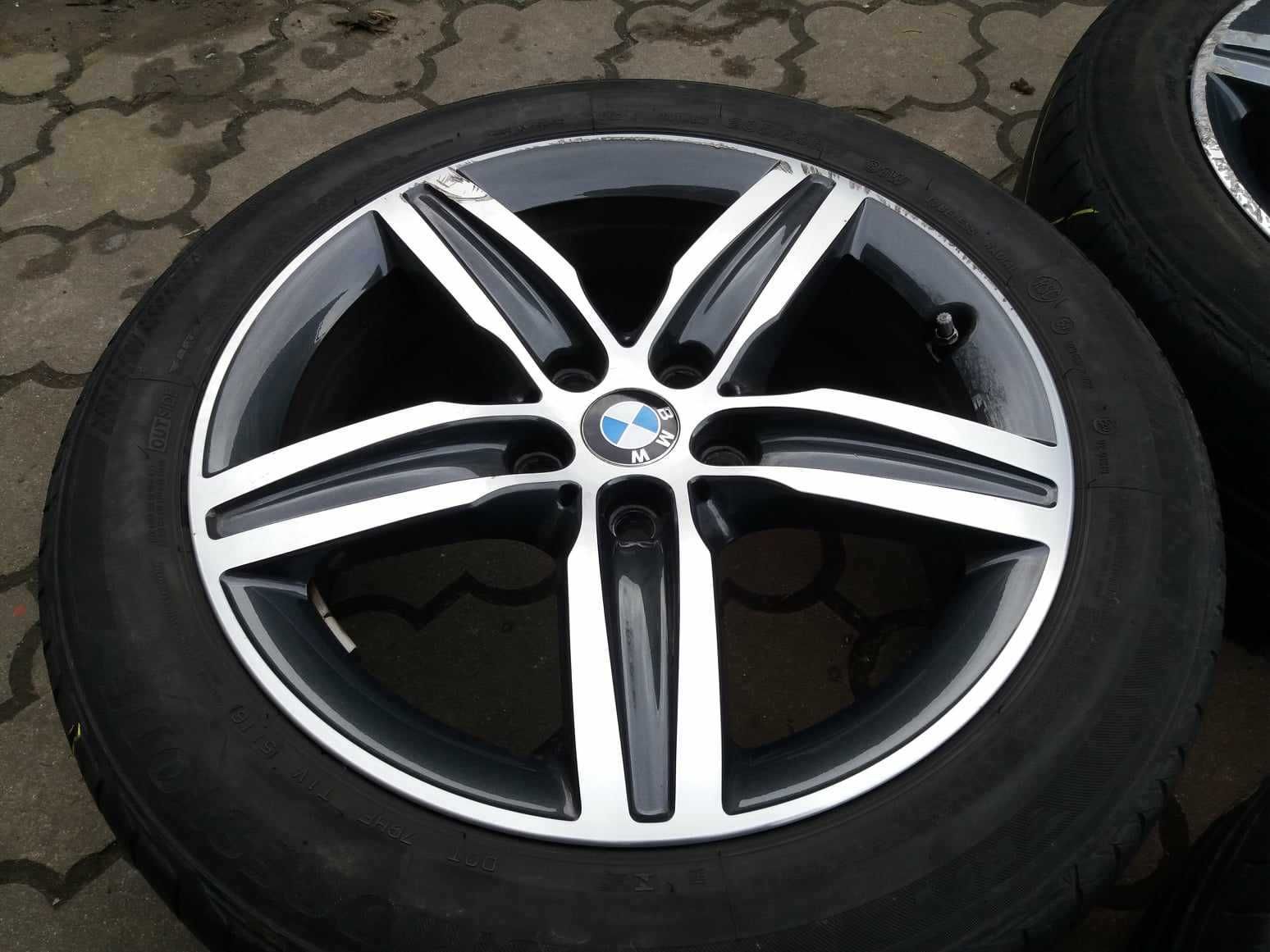 Alufelgi BMW 17" orginał 5x112 R17 czujniki 2 3 5 x3 F45 F46 KOMPLET