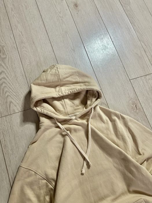 Худі кофта з капюшоном чоловіча бежева м л m l оверсайз oversize