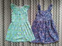 Sukienka letnia, zestaw x2, roz. 122