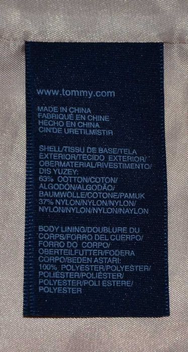 Tommy Hilfiger elegancki damski trencz płaszcz _ L