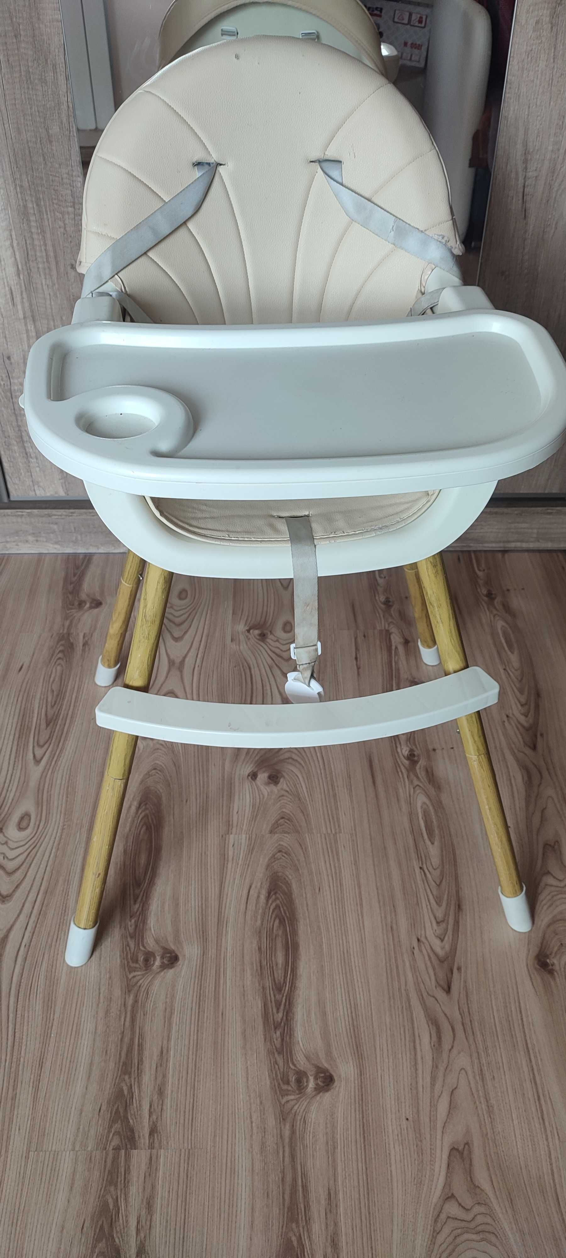 Krzesełko do karmienia dla dzieci 3w1 wysokie komfortowe