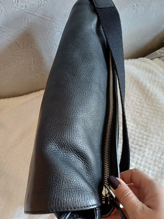 Большая мужская сумка Ecco,натуральная кожа