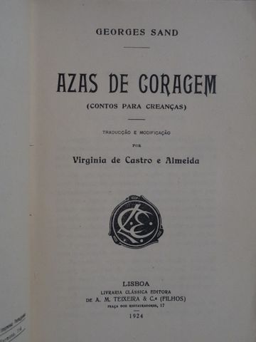 Azas de Coragem de Georges Sand