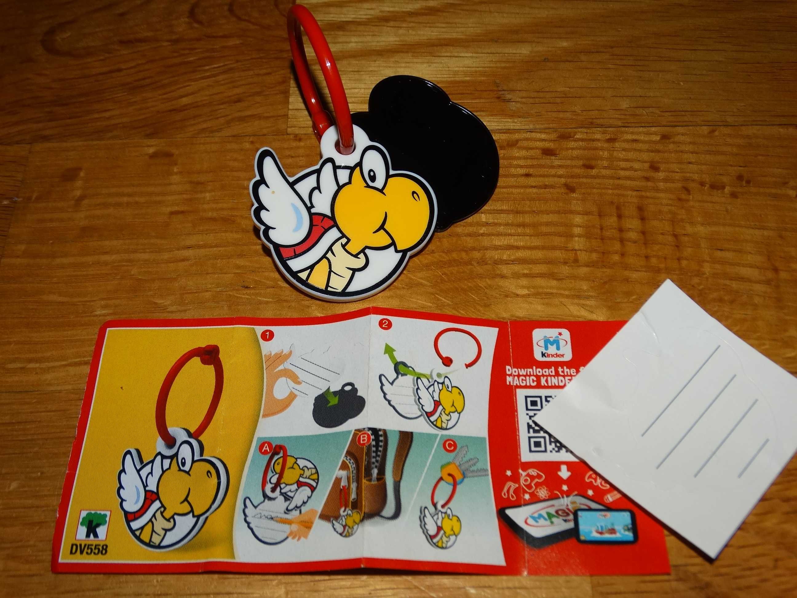 Brelok Żółw seria Super Mario Kinder niespodzianka JOY DV558 Nowy