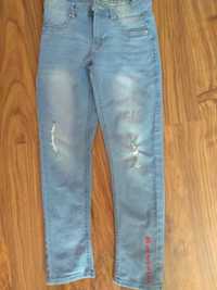 spodnie jeansowe/dżinsowe dla dziewczynki rozm 140