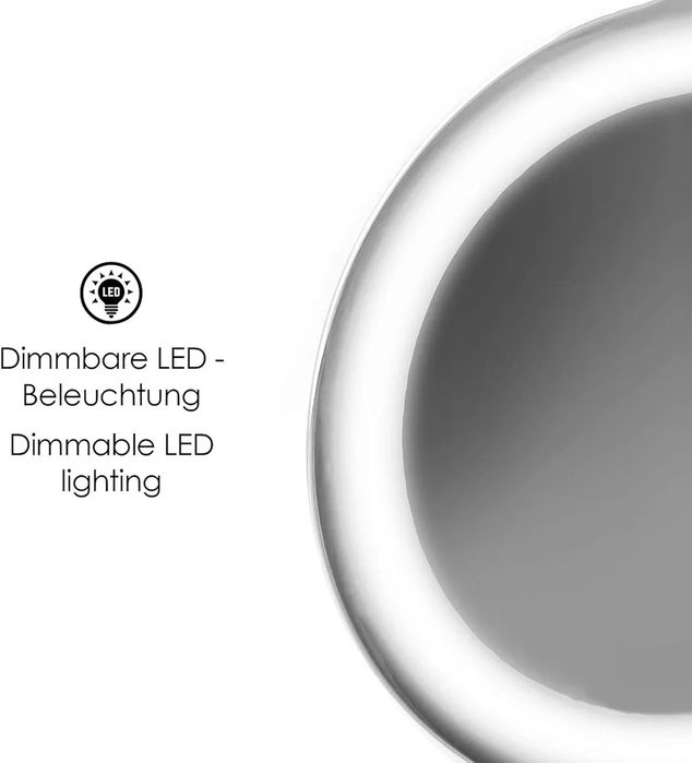 VARA Lustro kosmetyczne premium z oświetleniem LED i 5-krotnym powięks