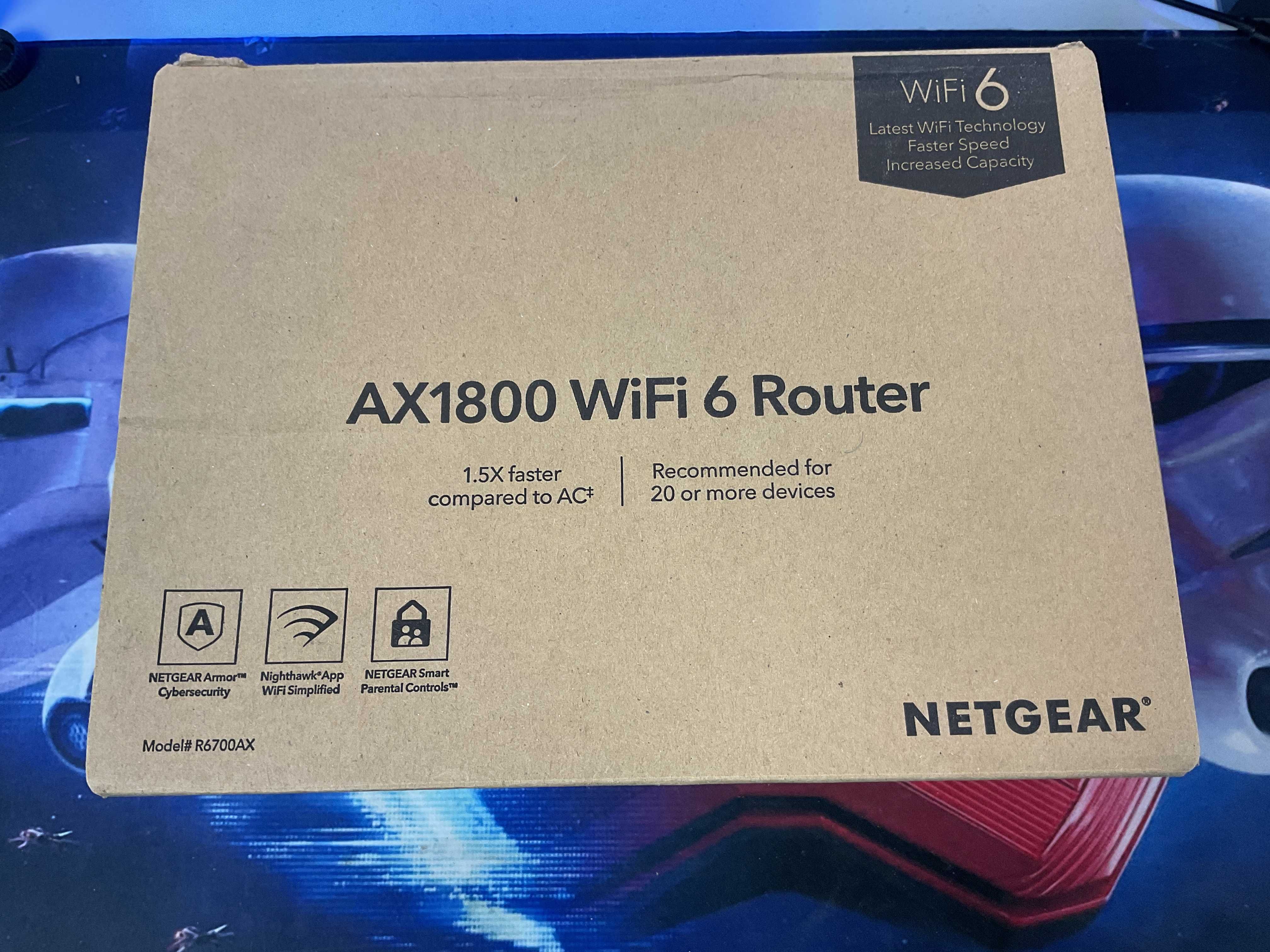 WiFi роутер NETGEAR R6700AX двухдіапазонний, гігабітний WiFi 6
