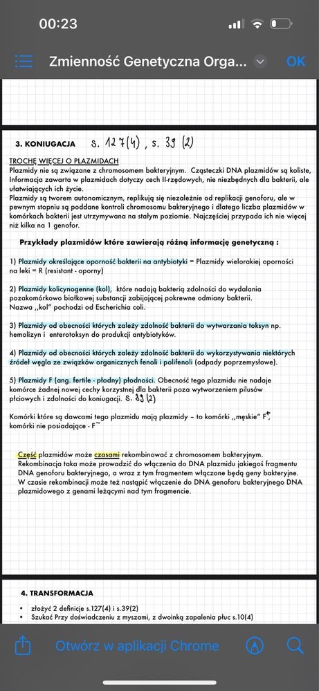 Notatki z biologii do maturalnej klasy 4