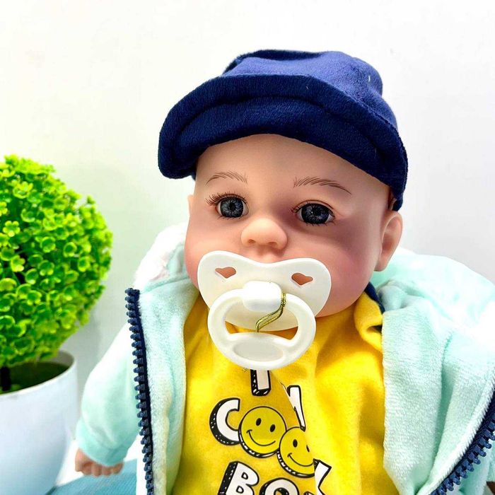 Лялька-пупс м'яконабивна з соскою та звуком укр мова 44см(M 5924 І UA)