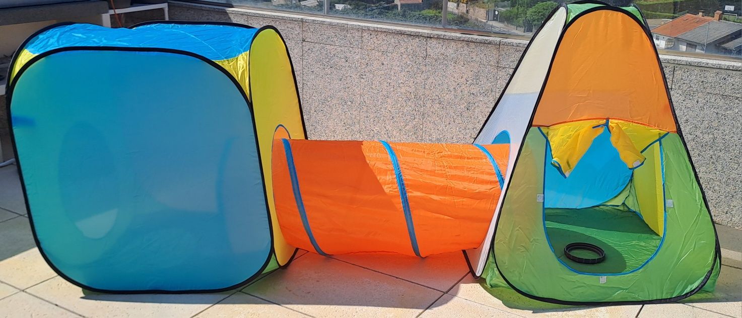 Tendas de brincar com túnel