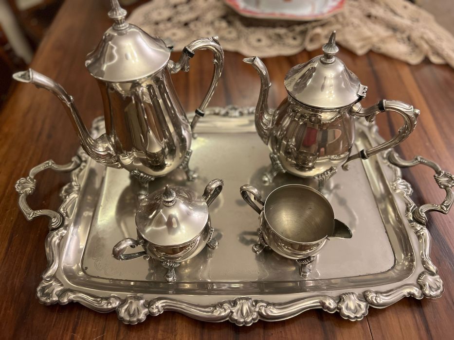 Conjunto em Casquilha 5 peças - Serviço de Chá