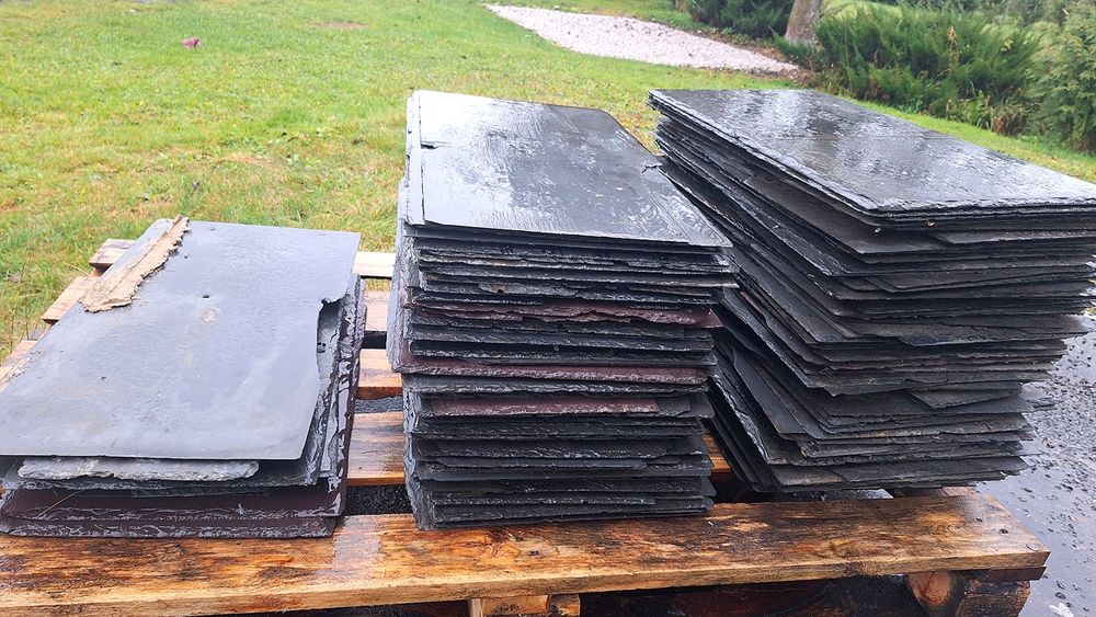 200 szt. stary poniemiecki łupek – ogród / dekoracje itp.