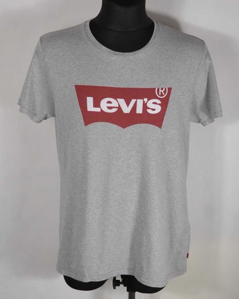 LEVIS Koszulka Męska T-shirt L Oryginalna Bawełna Super Stan