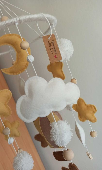 Karuzela do łóżeczka ręcznie robiona