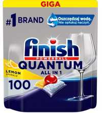 Finish Quantum all in one. Cytrynowy zapach. 1 paczka - 100 kapsułek.