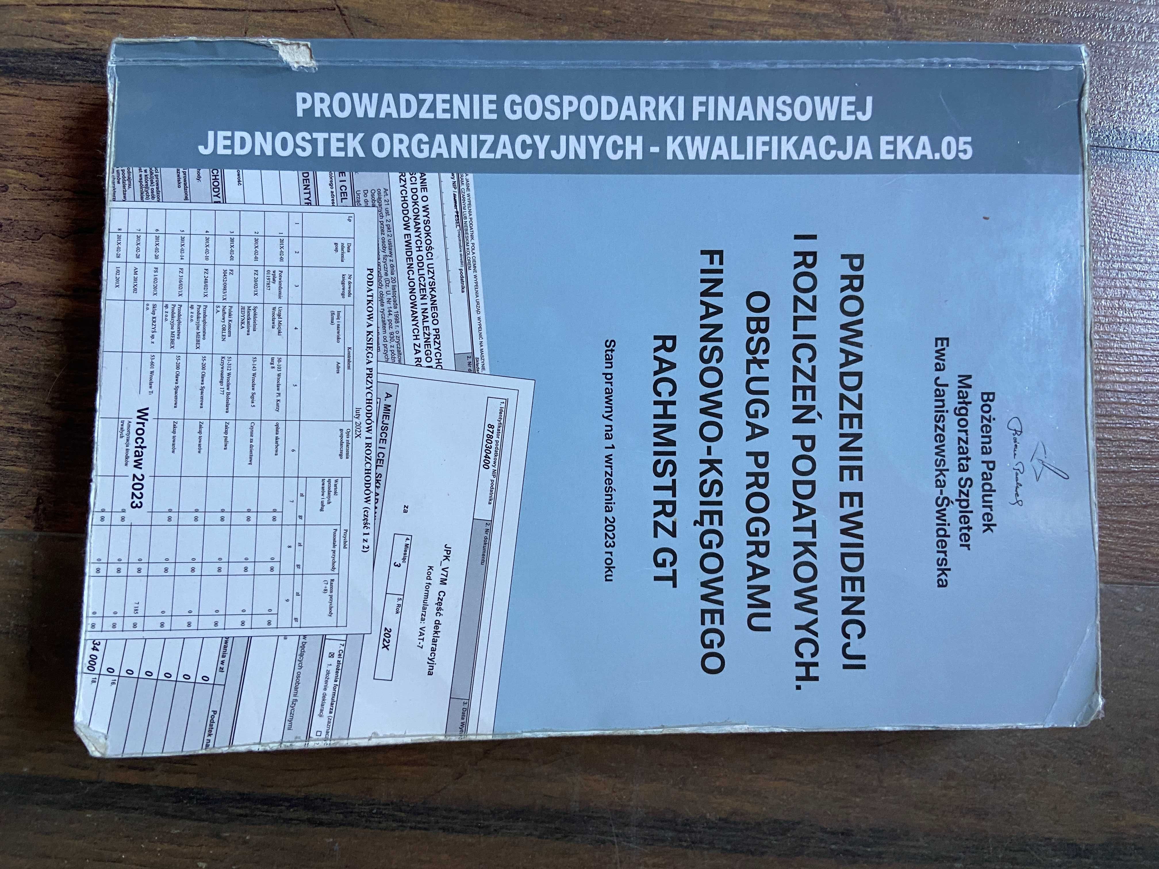 prowadzenie ewidencji i rozliczeń podatkowych rachmistrz gt B. Padurek