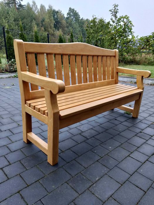 Ławka ogrodowa dębowa