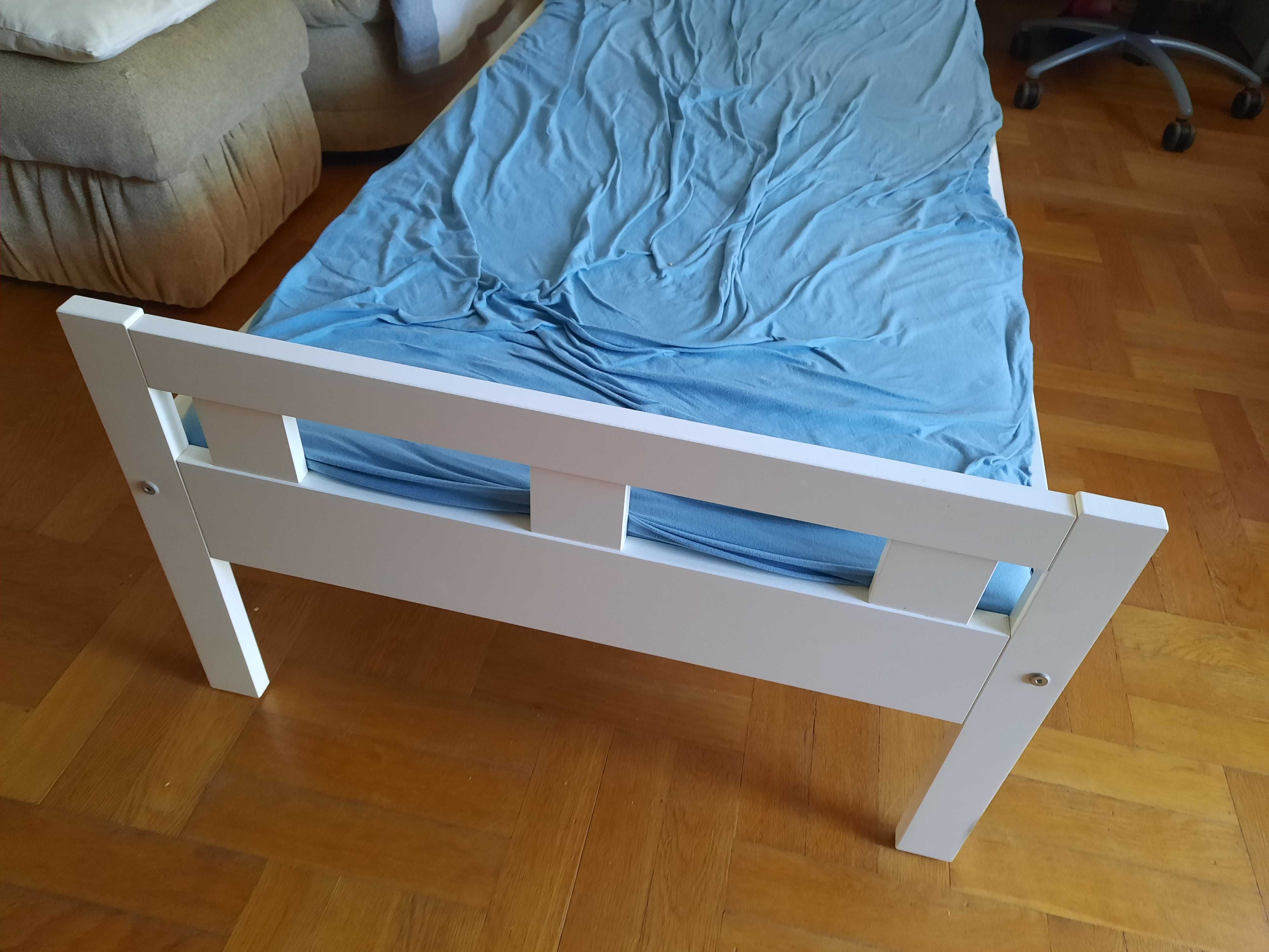 IKEA KRITTER łóżko dziecięce materac 70x160cm prześcieradło baldachim