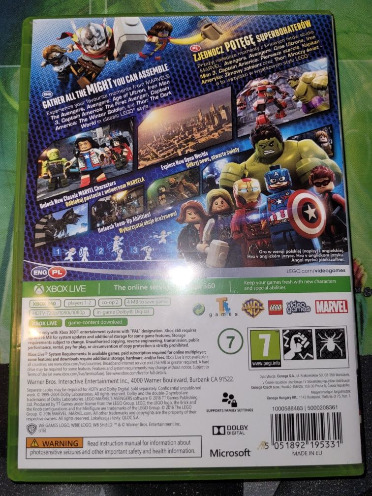 Xbox 360 Lego marvel Avengers