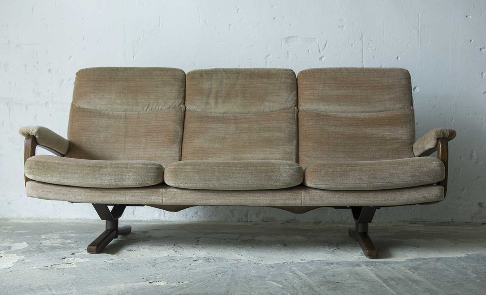 Trzyosobowa sofa vintage lata 60 70 skandynawski deign