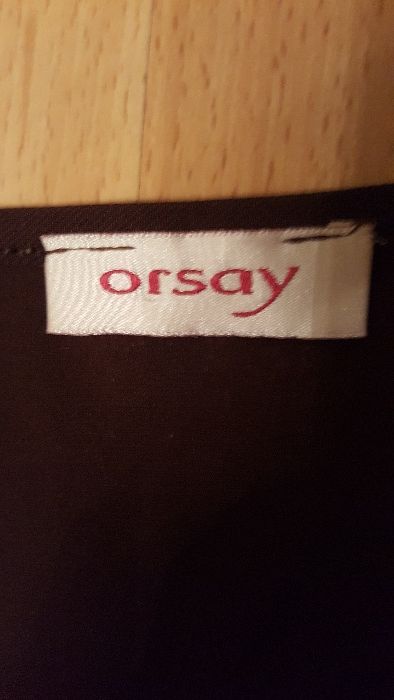 Bluzka Orsay na ramiączka brązowo-złota rozmiar M