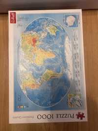 Puzzle 1000 mapa świata