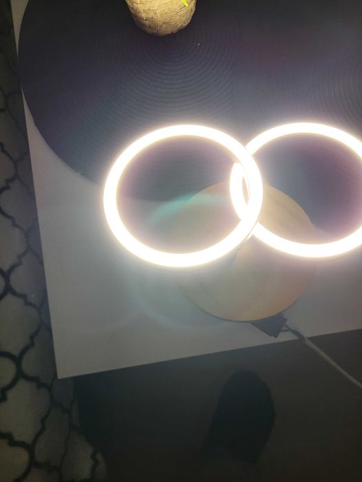 Kinkiet Rog czarny z drewnem LED Inspire