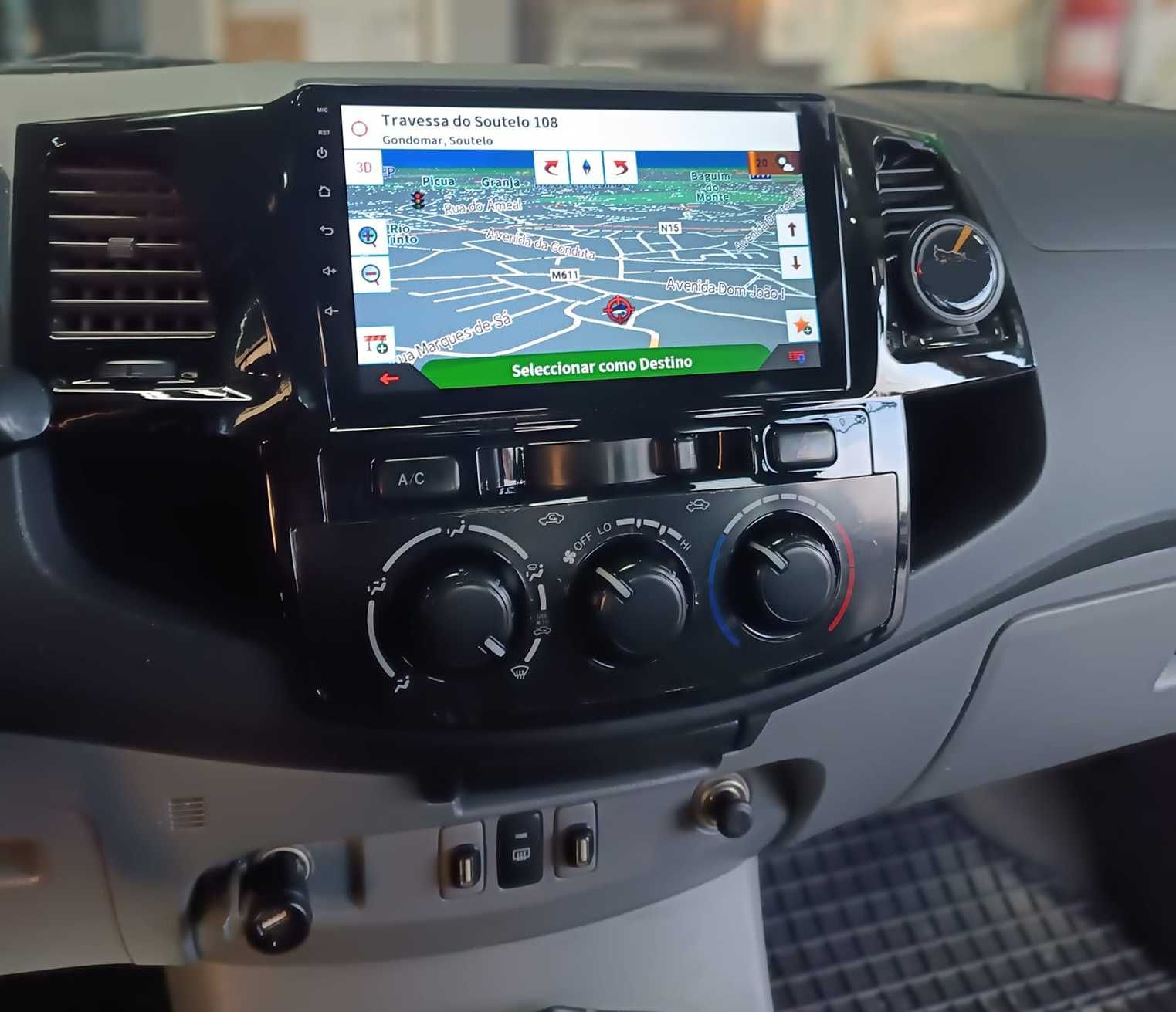 (NOVO) Rádio 2DIN • Toyota HILUX (2005 até 2015) • Android GPS 4+32GB