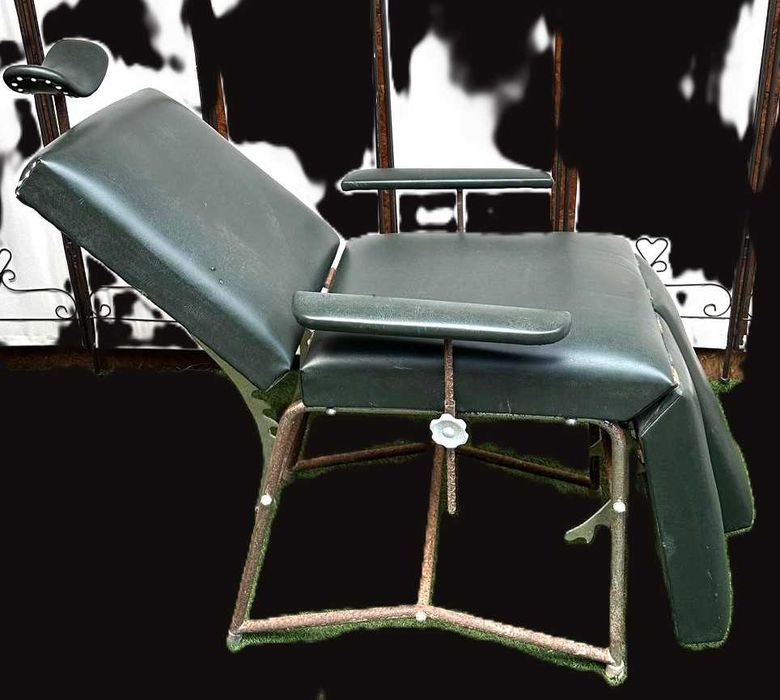 Antiguidade, cadeira de pedicure, marquesa vintage