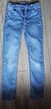 H&M Skinny Fit Jeansy Dżinsy spodnie 134