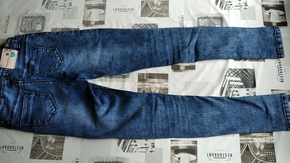 Spodnie jeansowe dziewczęce 158