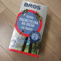 BROS siatka na drzwi moskitiera magnetyczna biała 100 x 220