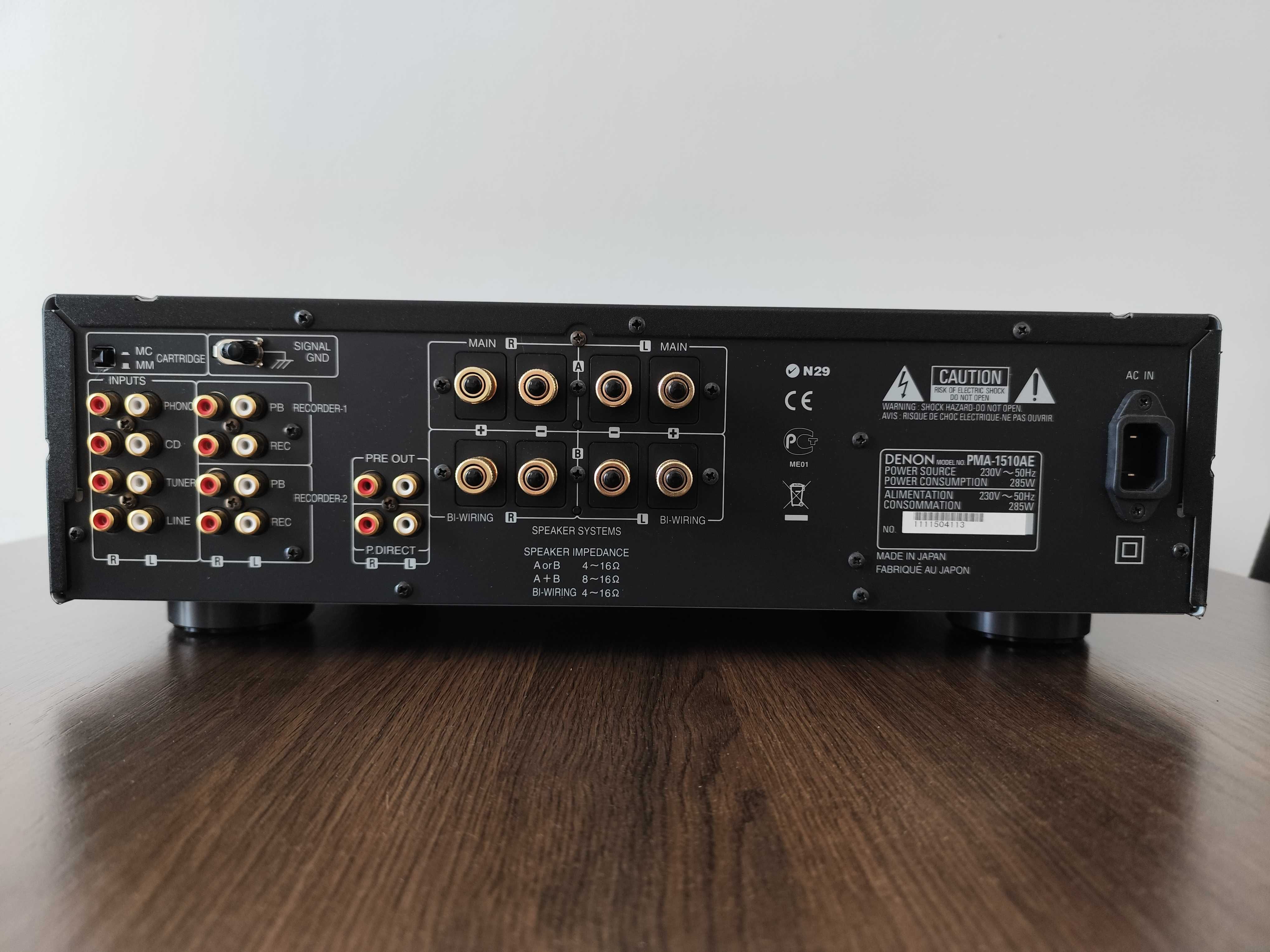 Wzmacniacz DENON PMA 1510ae + oryginał pilot, stan PIĘKNY