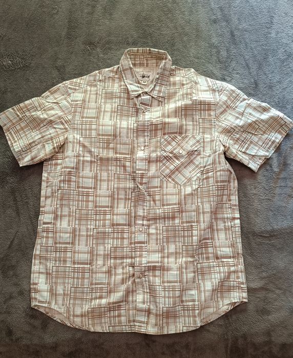 Camisa seda stussy homem