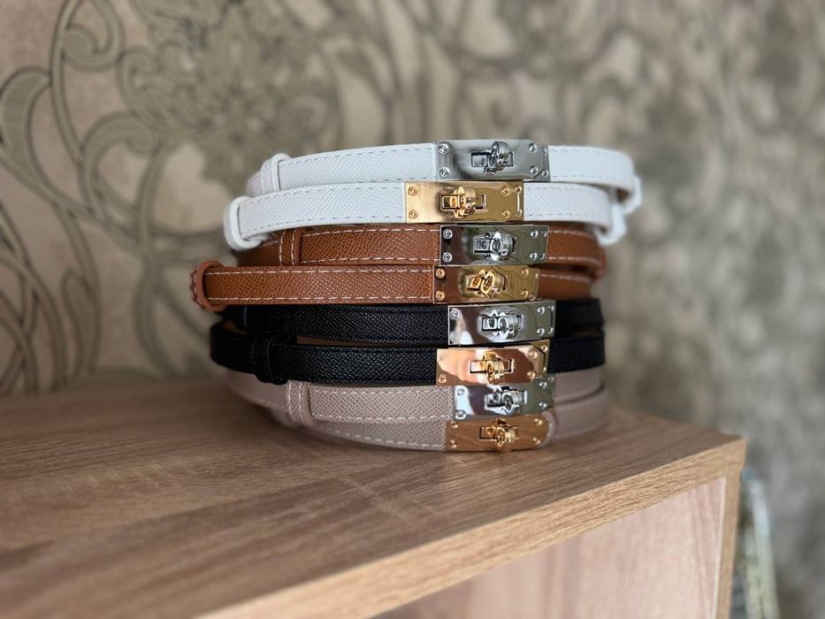 Ремінець з стильною пряжкою замочком ЦІНА З ОЛХ ДОСТАВКОЮ!