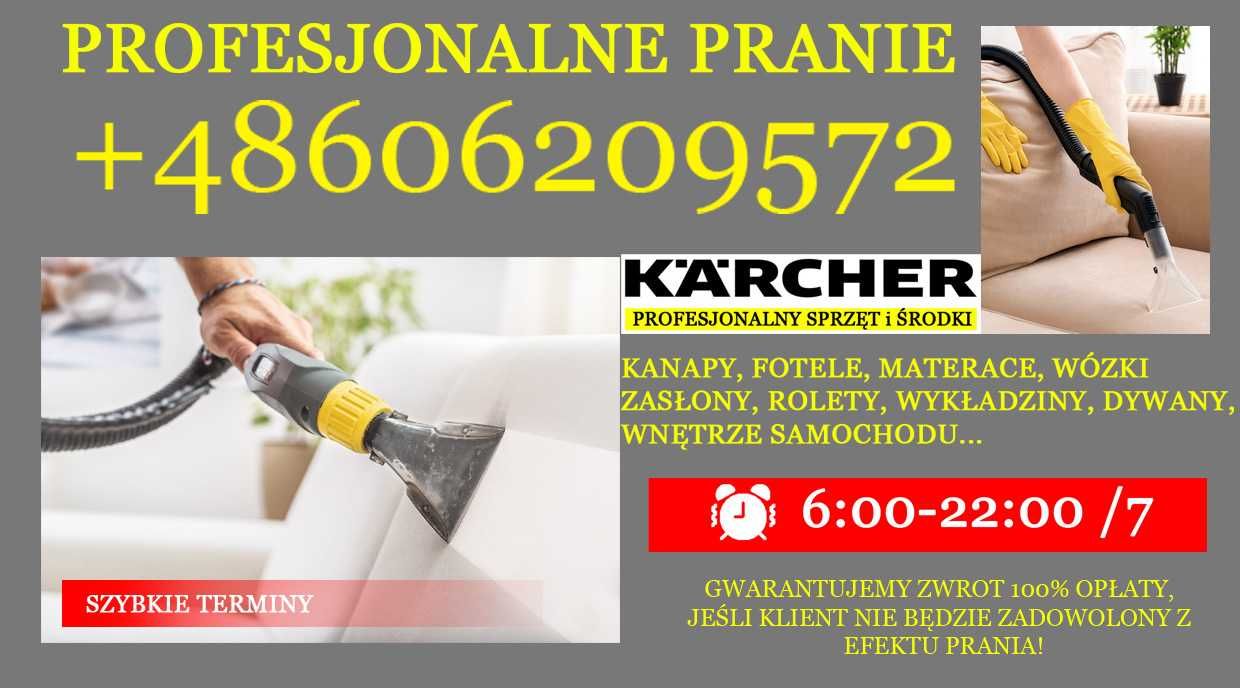 Pranie narożników, kanap, krzesło, dywanów i wykładzin