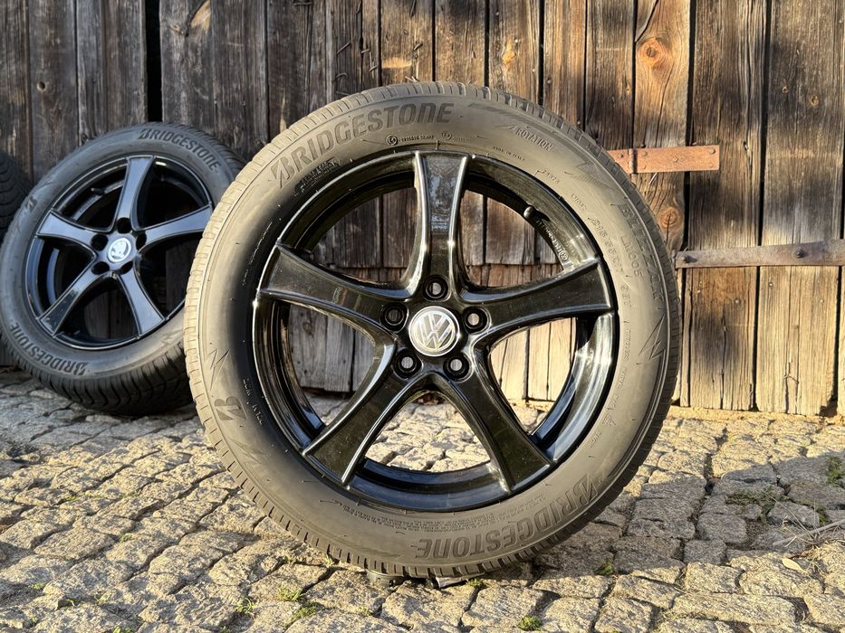 Alufelgi 5x112 r17 czarne volkswagen passat touran jetta golf caddy