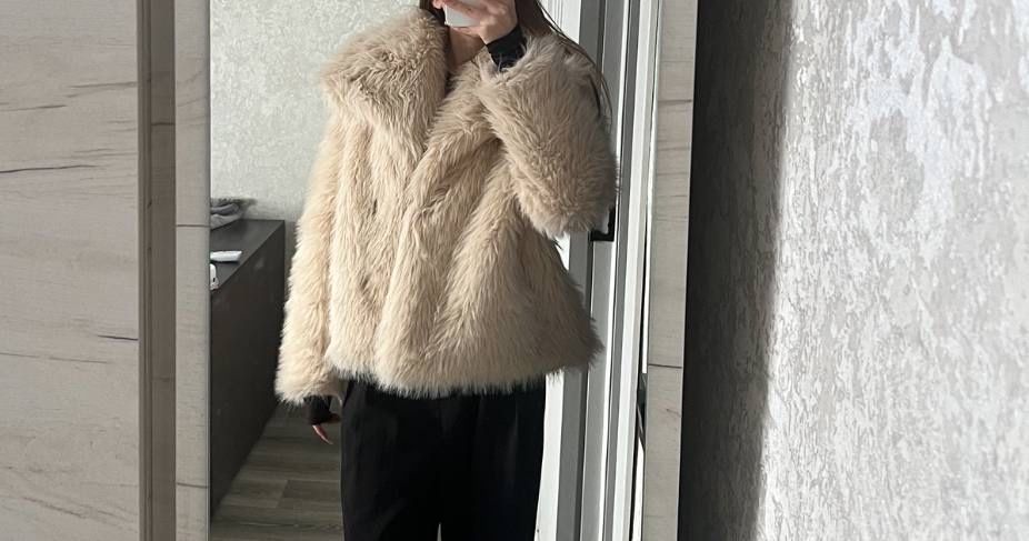 Еко шуба під zara