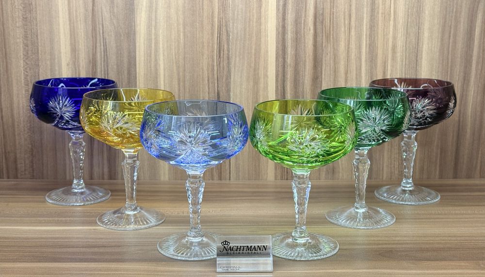 Хрустальные креманки шампанки Joska/Nachtmann серия Schluderstein GDR