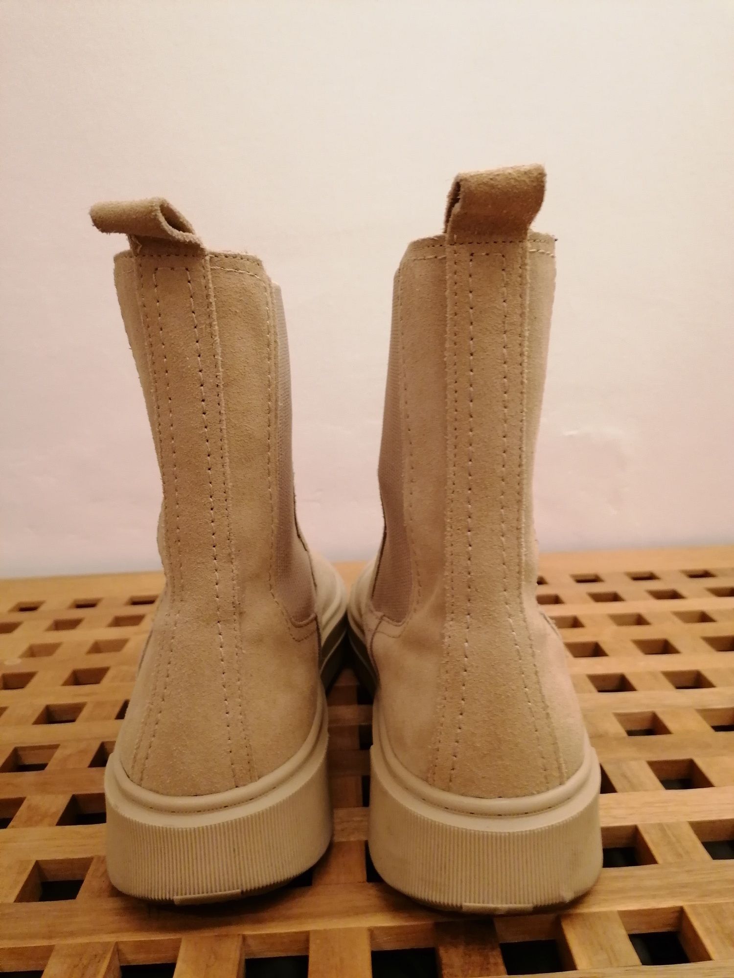 Botas Beges Zara 40