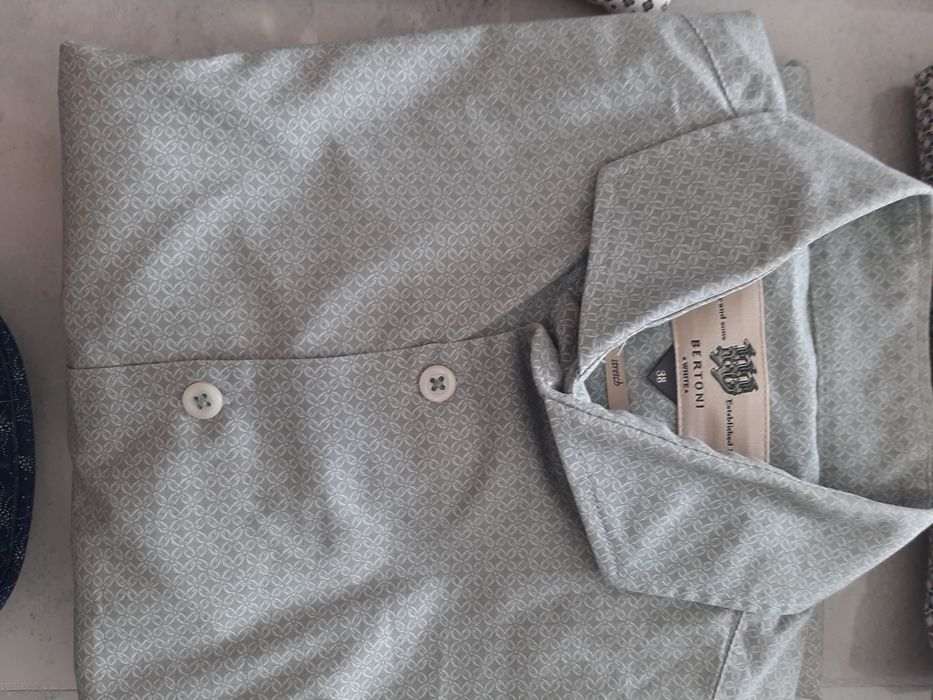 Markowa bawełniana koszula męska Bertoni M