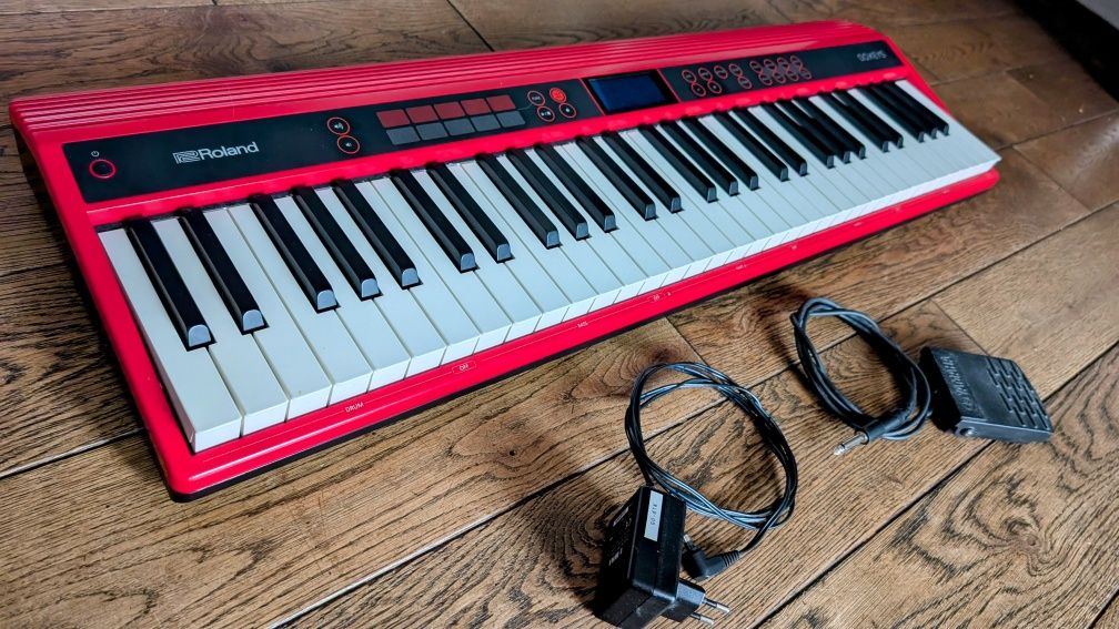 Keyboard czerwony Roland Go:Keys 61 klawisze bluetooth dynamika looper