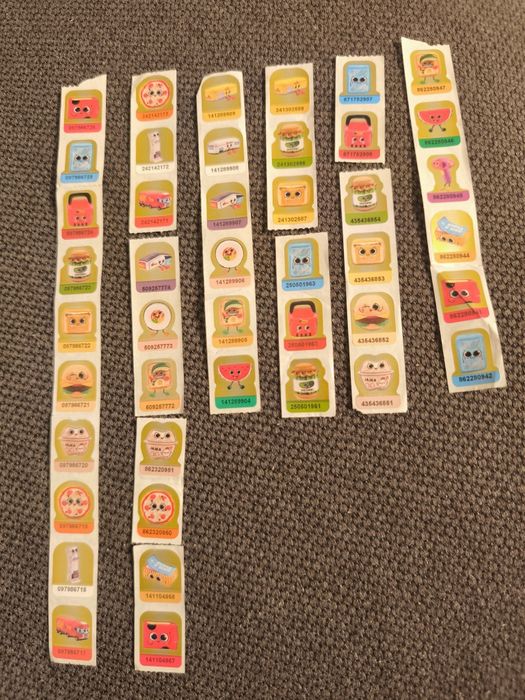 Naklejki biedronka 44 szt